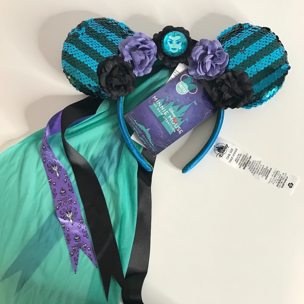 NEW Disney Haunted Mansion Ears w/ Veil